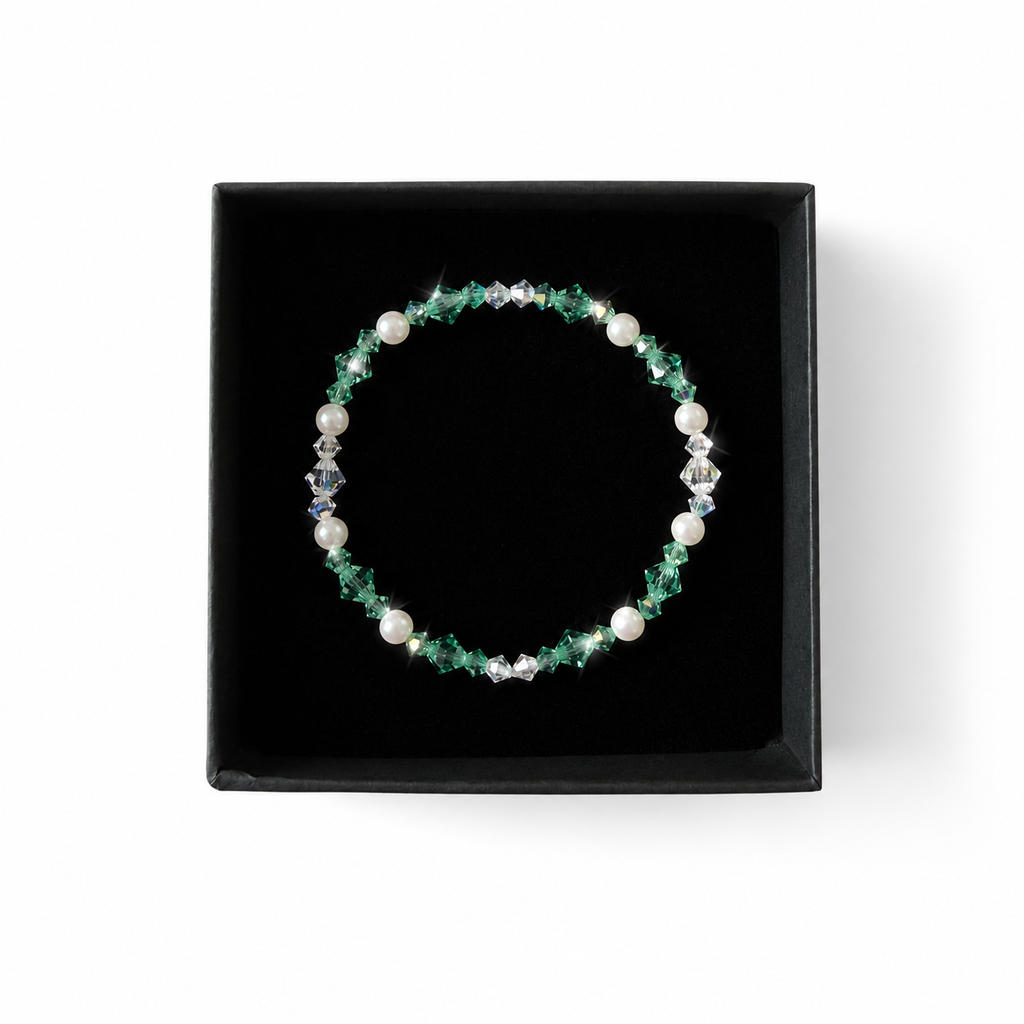 Handmade Bracelet with Preciosa® Crystals