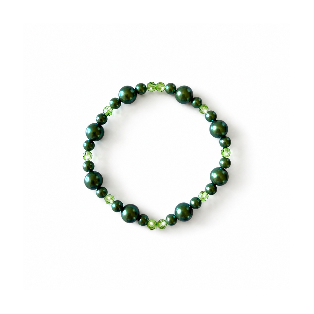 Handgjort armband med Preciosa®-nacrepärlor