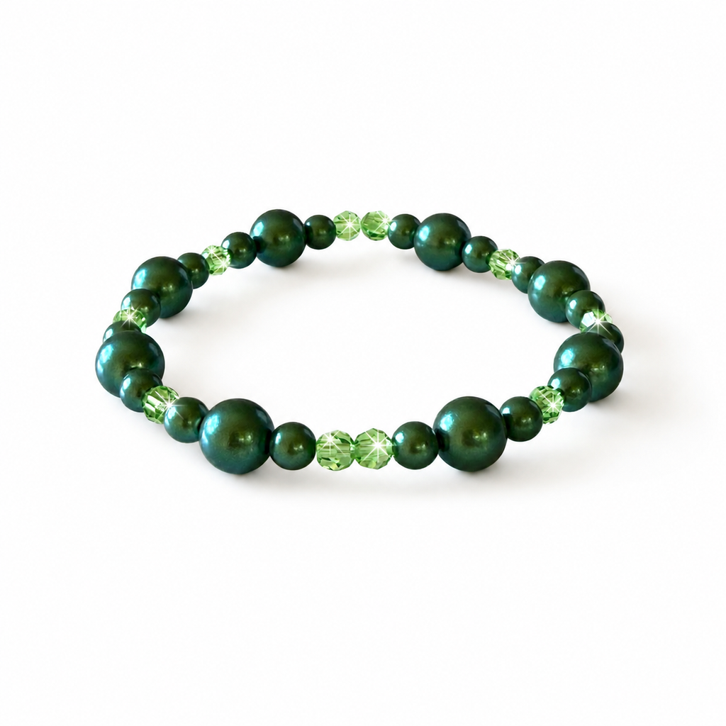 Handmade Bracelet with Preciosa® Nacre Pearls