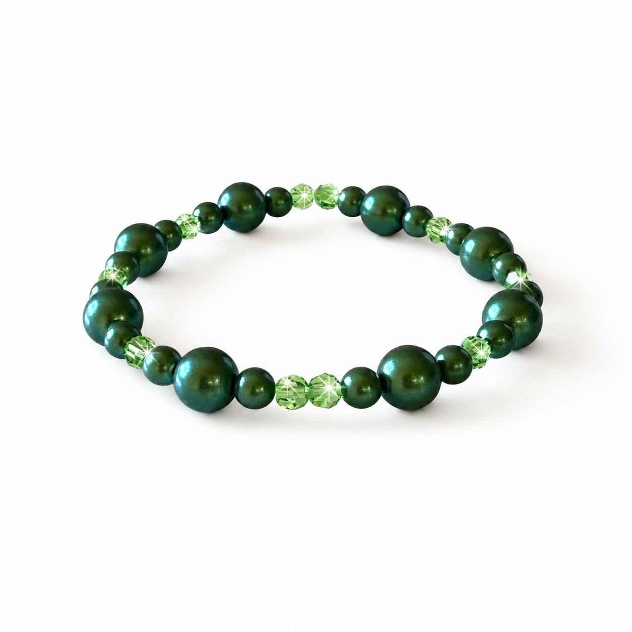 Handmade Bracelet with Preciosa® Nacre Pearls