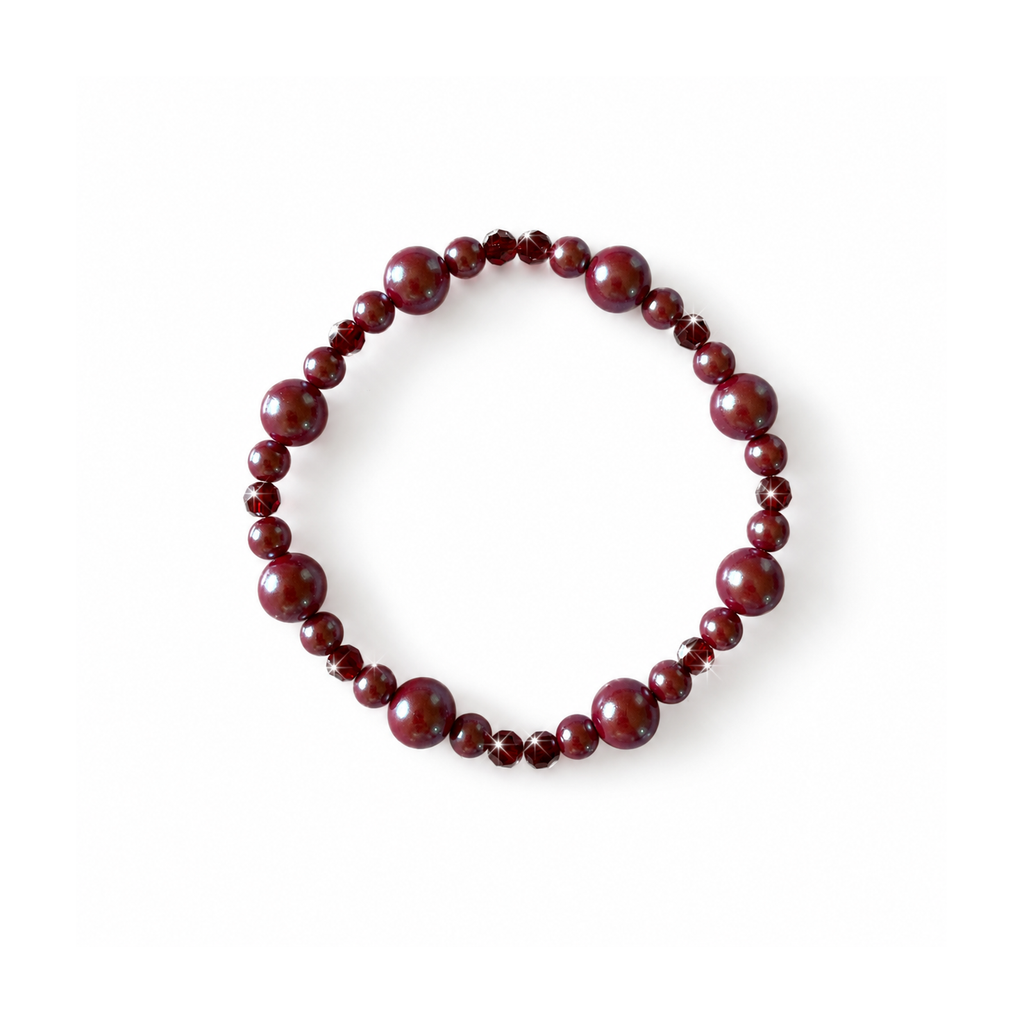 Handmade Bracelet with Preciosa® Nacre Pearls