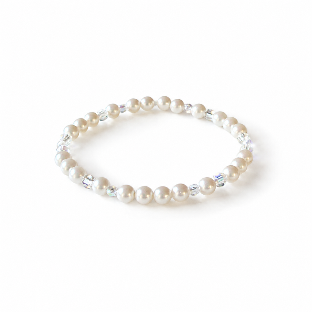 Handmade Bracelet with Preciosa® Nacre Pearls