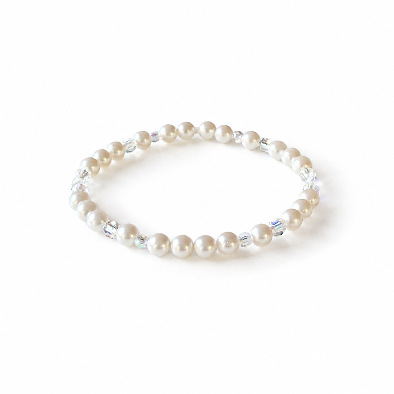 Handmade Bracelet with Preciosa® Nacre Pearls