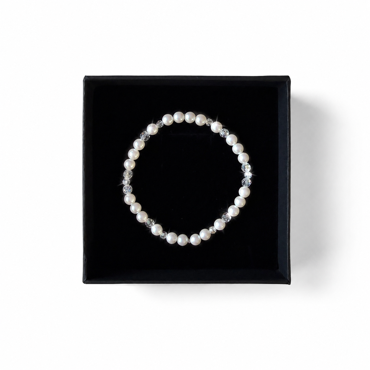 Handmade Bracelet with Preciosa® Nacre Pearls
