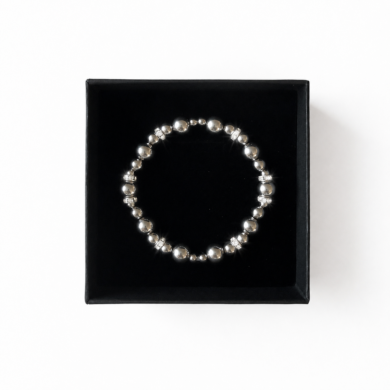 Handmade Bracelet with Surgical Stainless Steel Beads