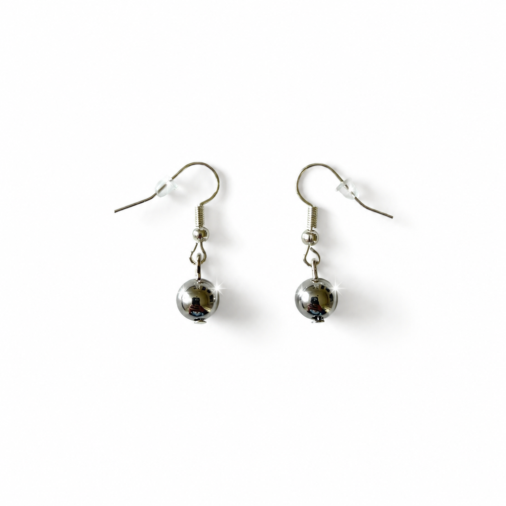 Handmade Earrings with Surgical Stainless Steel Beads