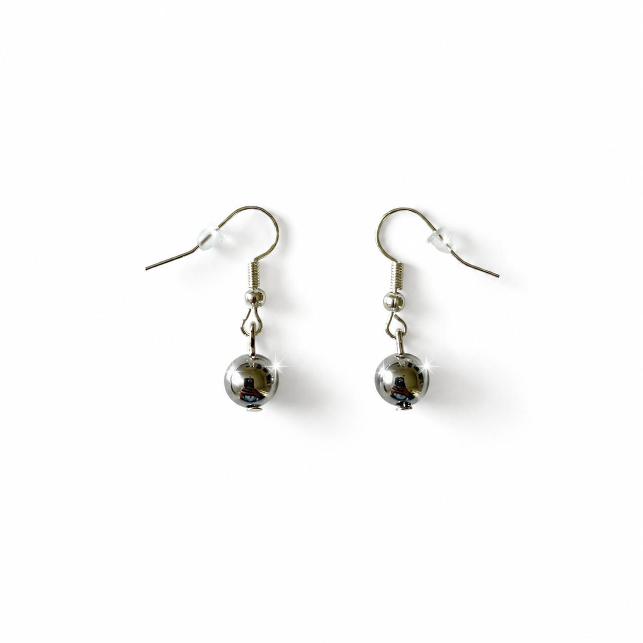 Handmade Earrings with Surgical Stainless Steel Beads