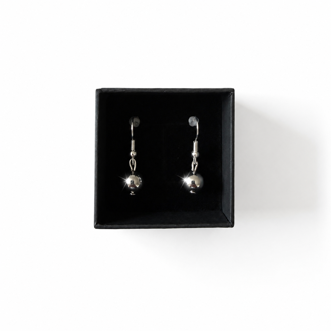 Handmade Earrings with Surgical Stainless Steel Beads