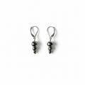 925 Sterling Silver Leverback Earrings with Surgical Stainless Steel Beads