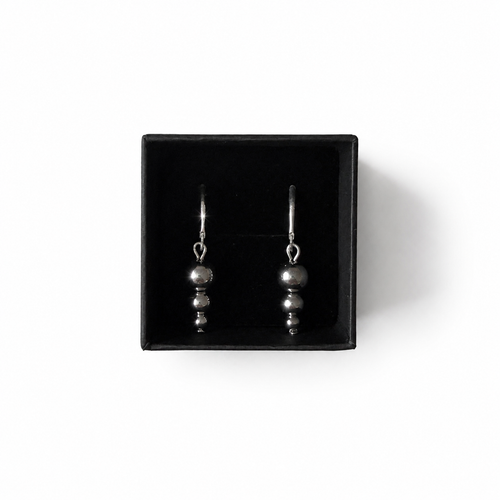 925 Sterling Silver Leverback Earrings with Surgical Stainless Steel Beads