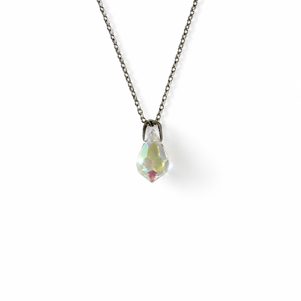 Handmade Necklace with Preciosa® Crystal Drop Pendant