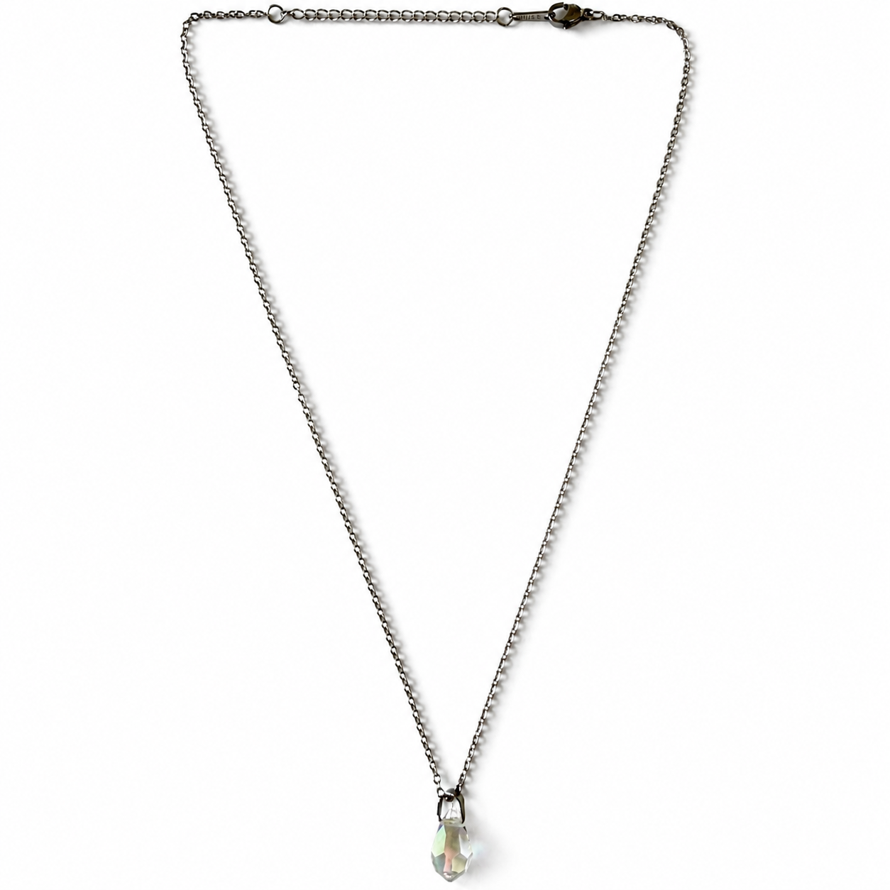 Handmade Necklace with Preciosa® Crystal Drop Pendant