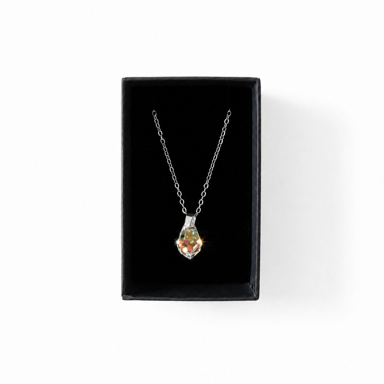 Handmade Necklace with Preciosa® Crystal Drop Pendant