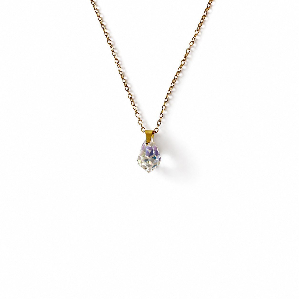 Handmade Necklace with Preciosa® Crystal Drop Pendant