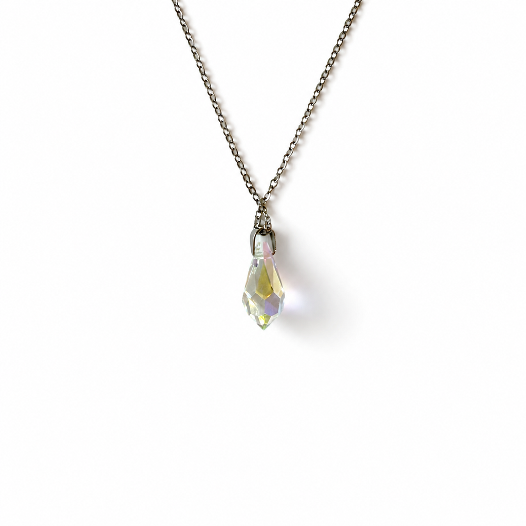 Handmade Necklace with Preciosa® Crystal Long Drop Pendant
