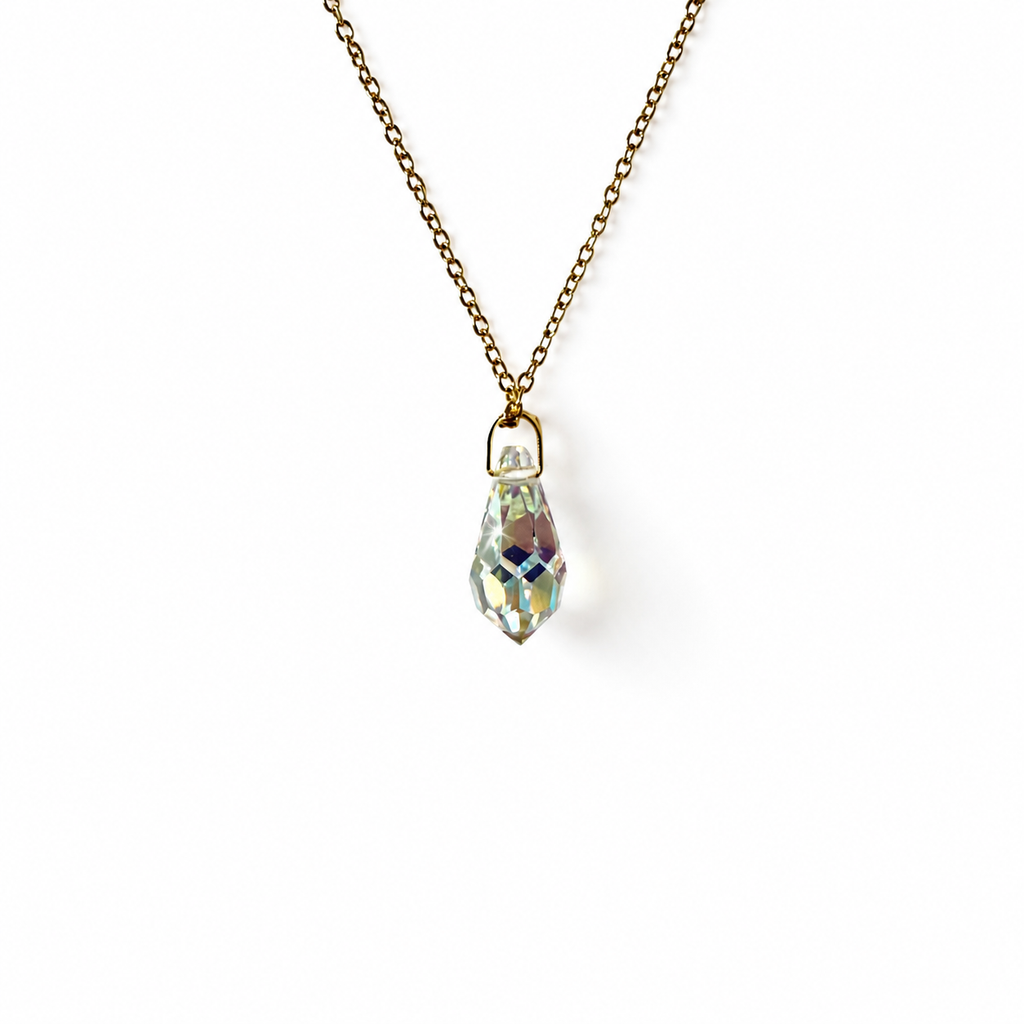 Handmade Necklace with Preciosa® Crystal Long Drop Pendant