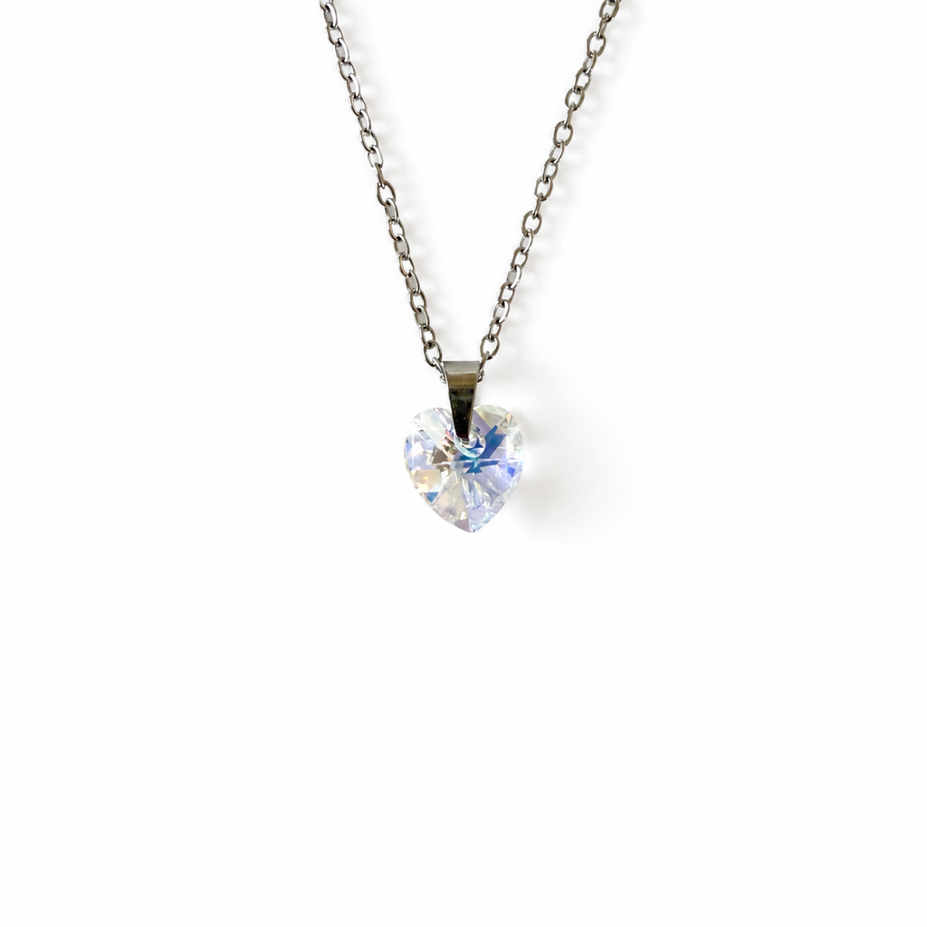 Handmade Necklace with Preciosa® Crystal Heart Pendant