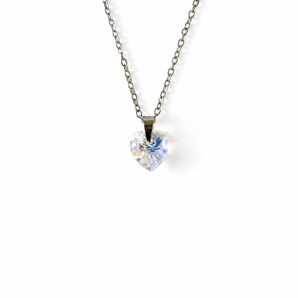 Handmade Necklace with Preciosa® Crystal Heart Pendant