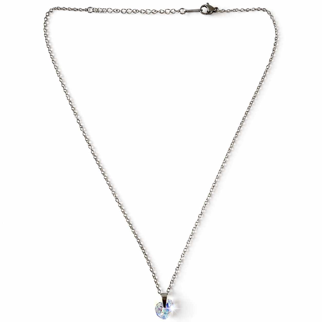 Handmade Necklace with Preciosa® Crystal Heart Pendant