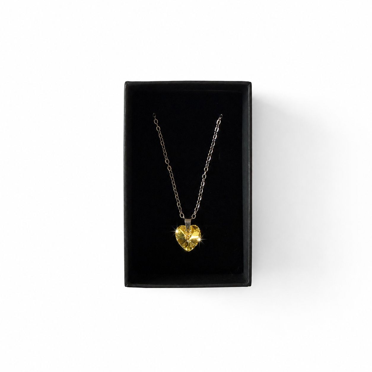 Handmade Necklace with Preciosa® Crystal Heart Pendant