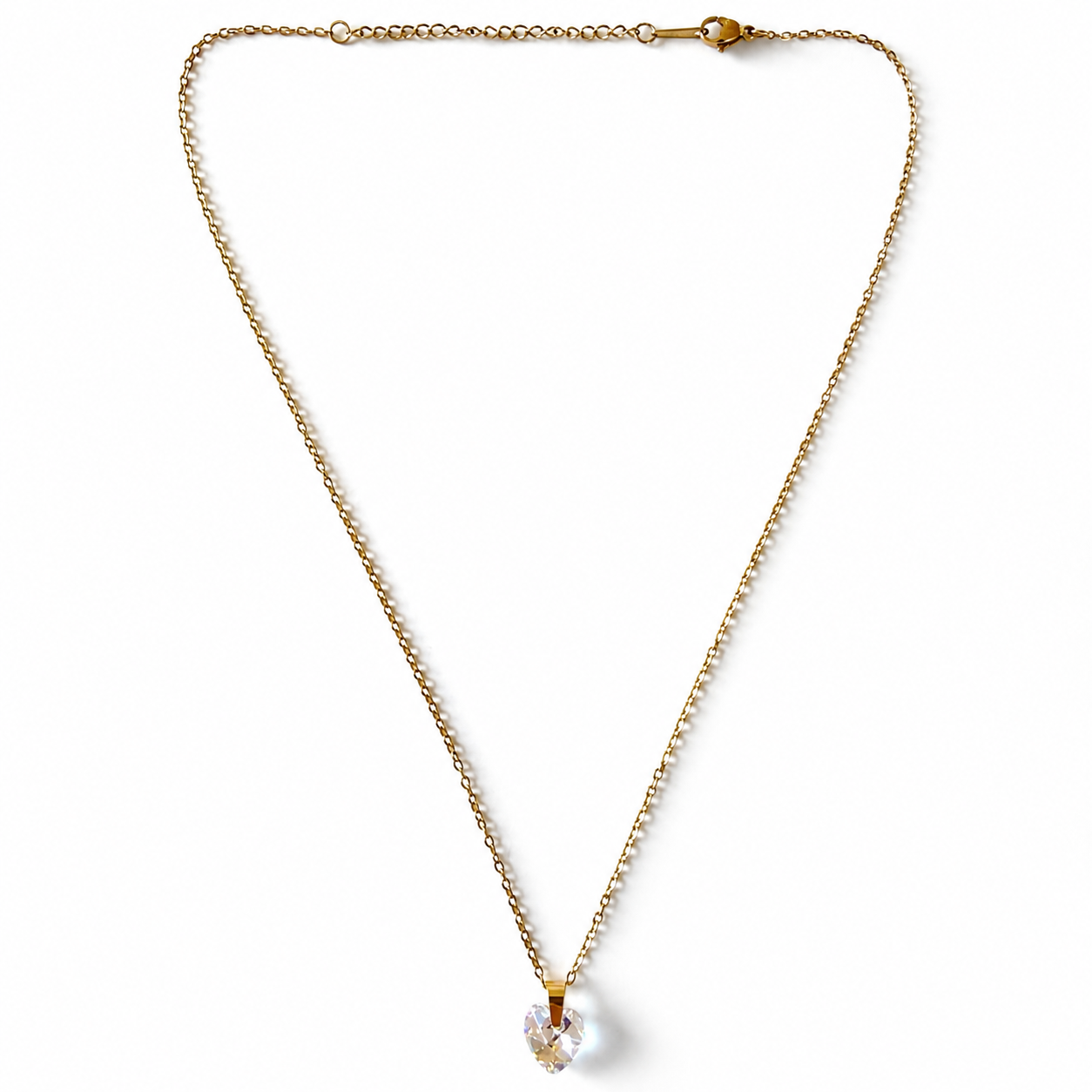 Handmade Necklace with Preciosa® Crystal Heart Pendant