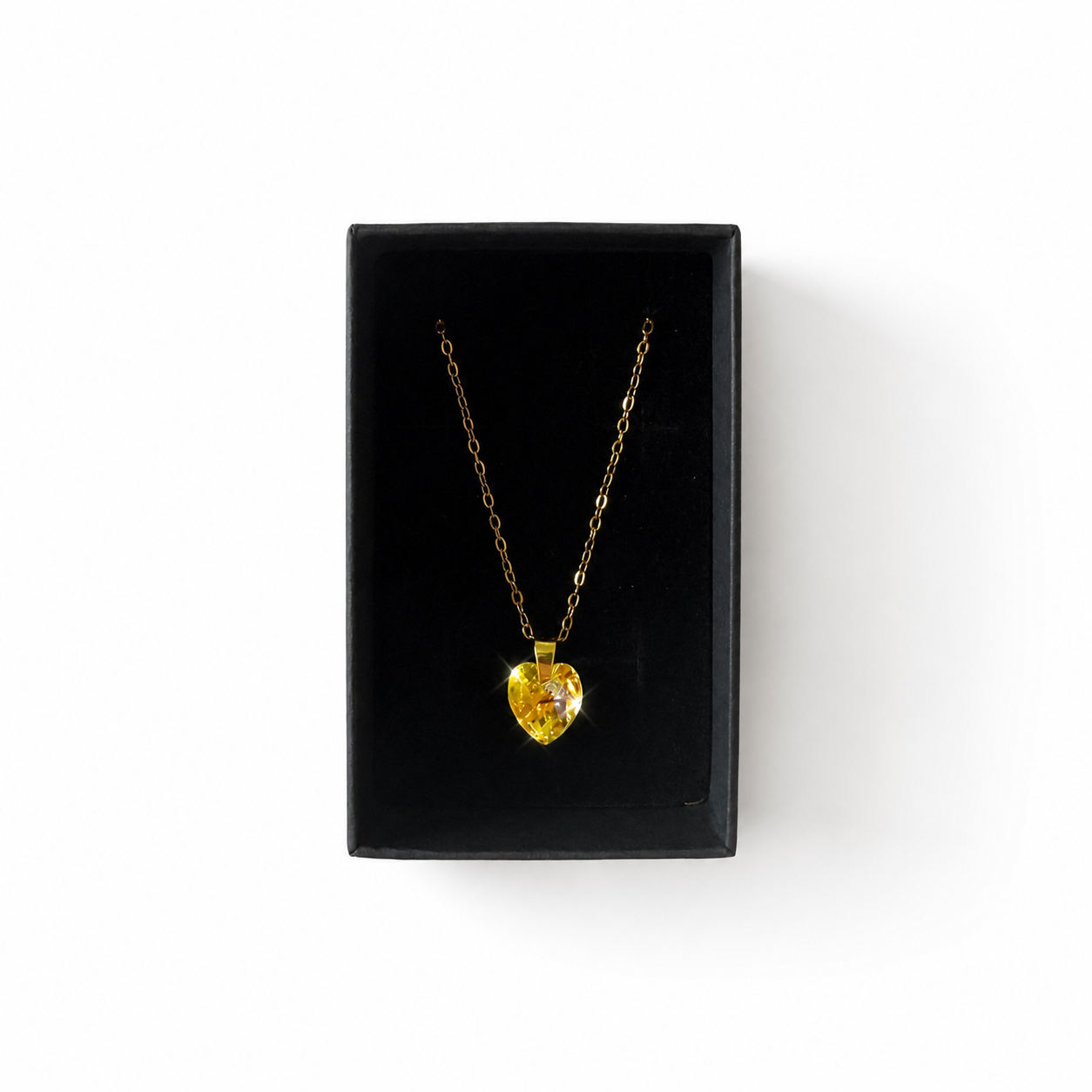 Handmade Necklace with Preciosa® Crystal Heart Pendant