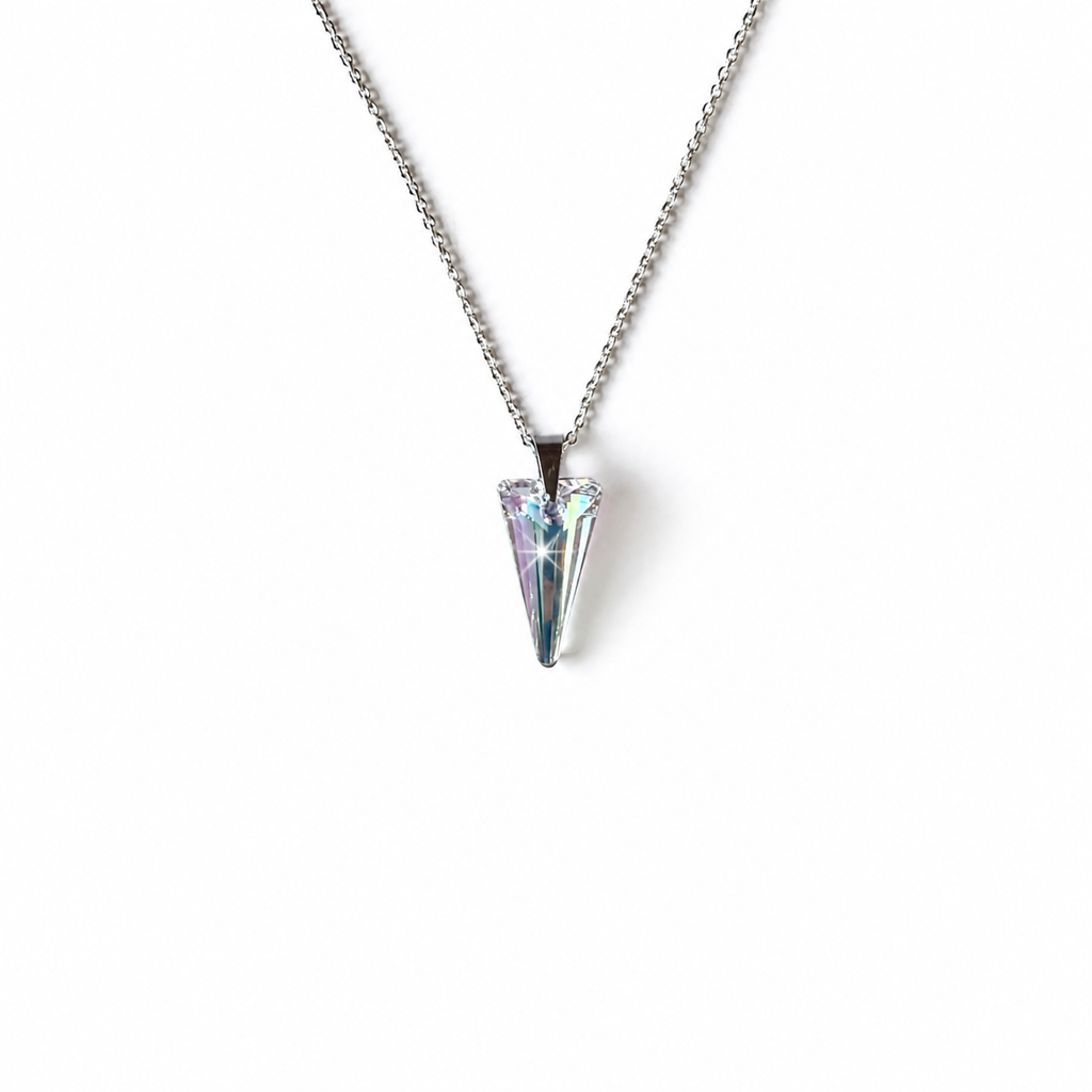 925 Sterling Silver Pendant Necklace with Swarovski® Spike Crystal