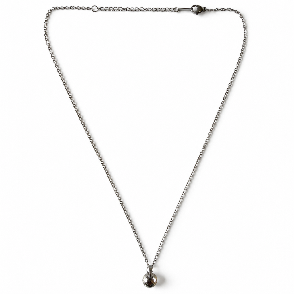 Handmade Necklace with Surgical Stainless Steel Ball Pendant