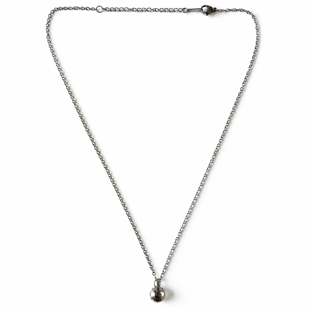 Handmade Necklace with Surgical Stainless Steel Ball Pendant