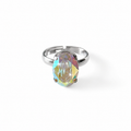 Handmade Ring with Preciosa® Oval Crystal