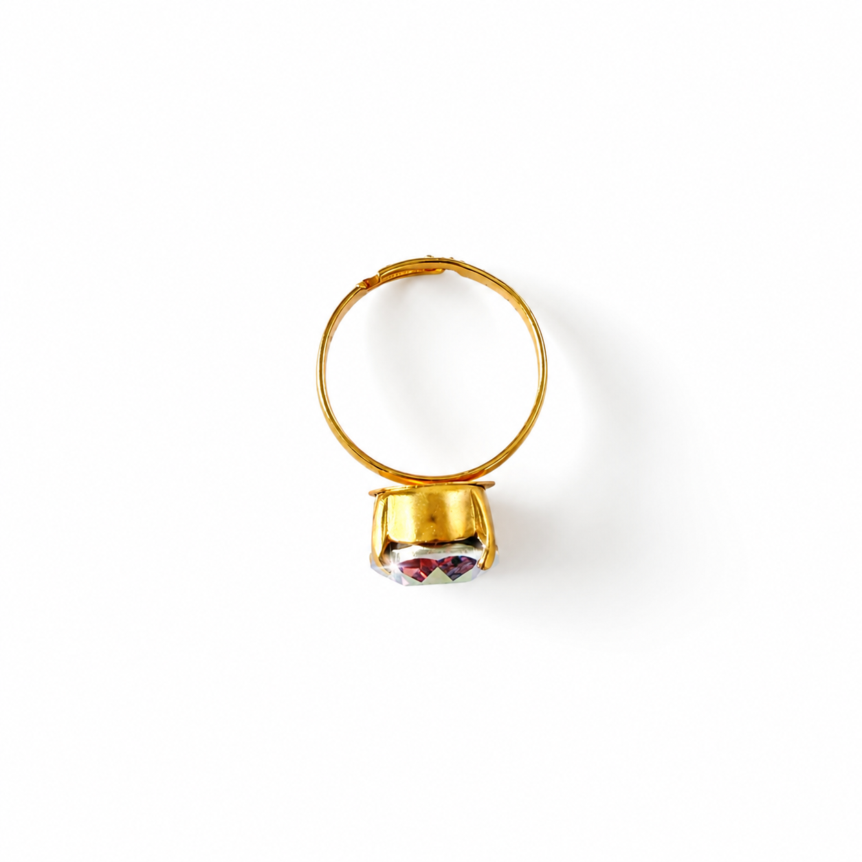 Handmade Ring with Preciosa® Oval Crystal